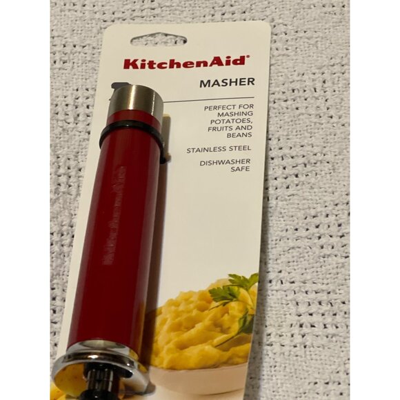 Kitchenaid Masher RED #KO008OHERA Stainless Steel New WITH‎ TAGS! - Picture 2 of 3